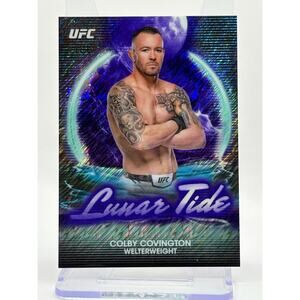 2025 Topps UFC Midnight Colby Covington Lunar Tide Midnight Refractor 9/12 SP